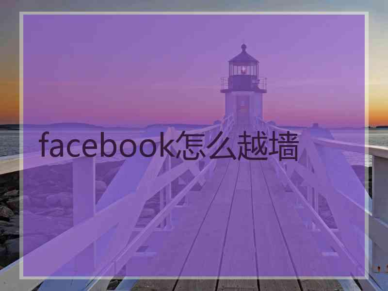 facebook怎么越墙