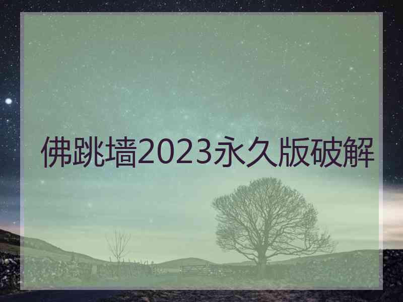 佛跳墙2023永久版破解