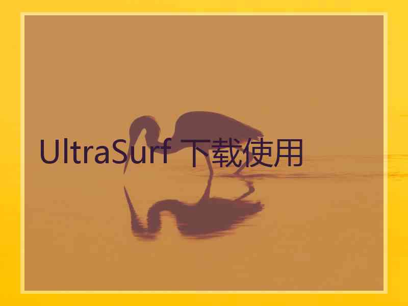 UltraSurf 下载使用