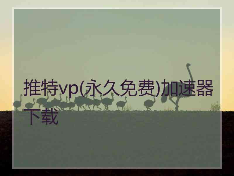 推特vp(永久免费)加速器下载