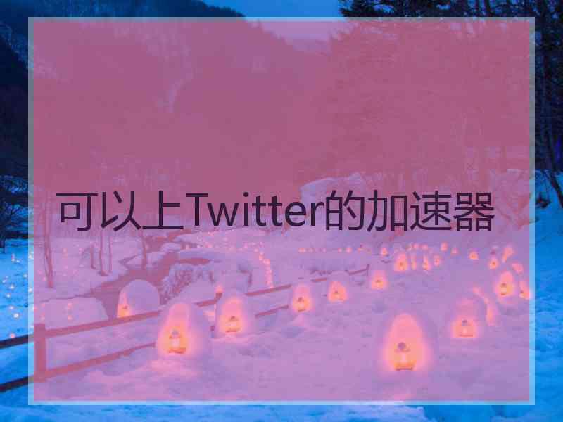 可以上Twitter的加速器