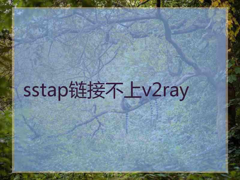 sstap链接不上v2ray