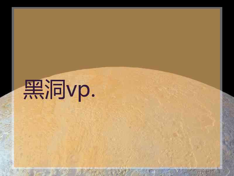 黑洞vp.