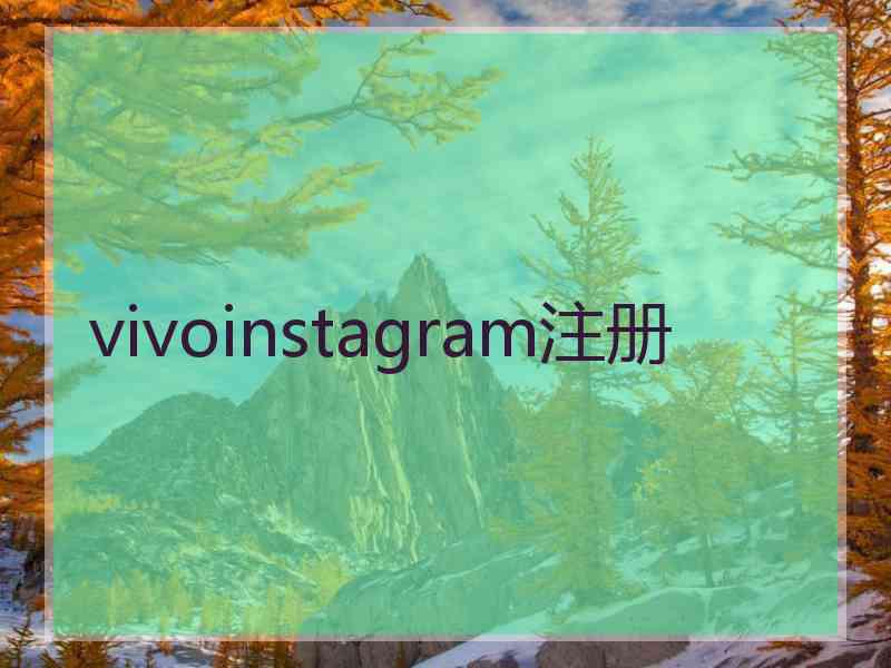 vivoinstagram注册